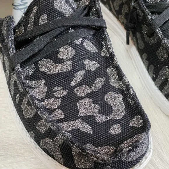 Gypsy Jazz Dexter Black Animal Print Slip On Sneakers 💖🖤 - Picture 4 of 6